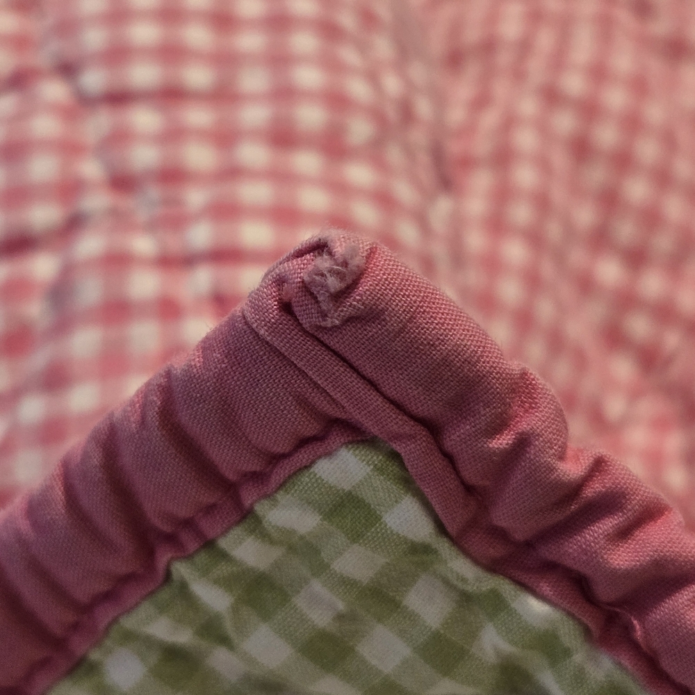 Pottery Barn Kids Eric Carle The Very Hungry Caterpillar Butterfly Gingham Quilt - Picture 12 of 16